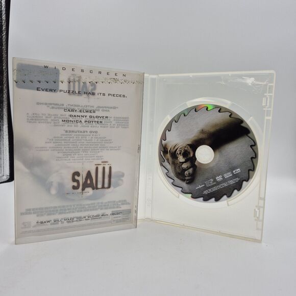 SAW (2004) Wide Screen Edition DVD Elwes Glover Potter - Picture 3 of 4